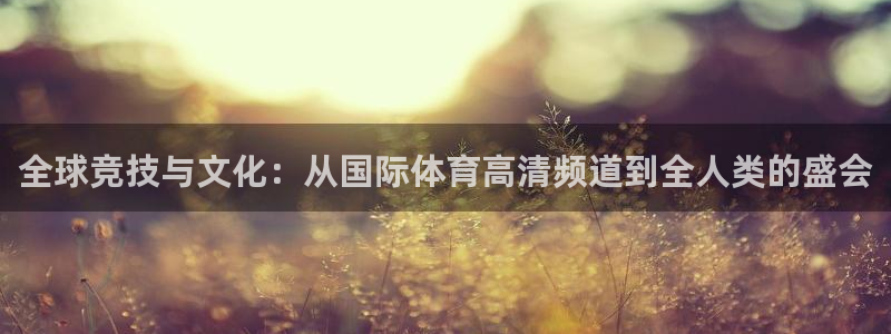 袋鼠直播nba：全球竞技与文化：从国际体育高清频道到全人类的盛会